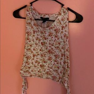 Floral forever 21 crop top